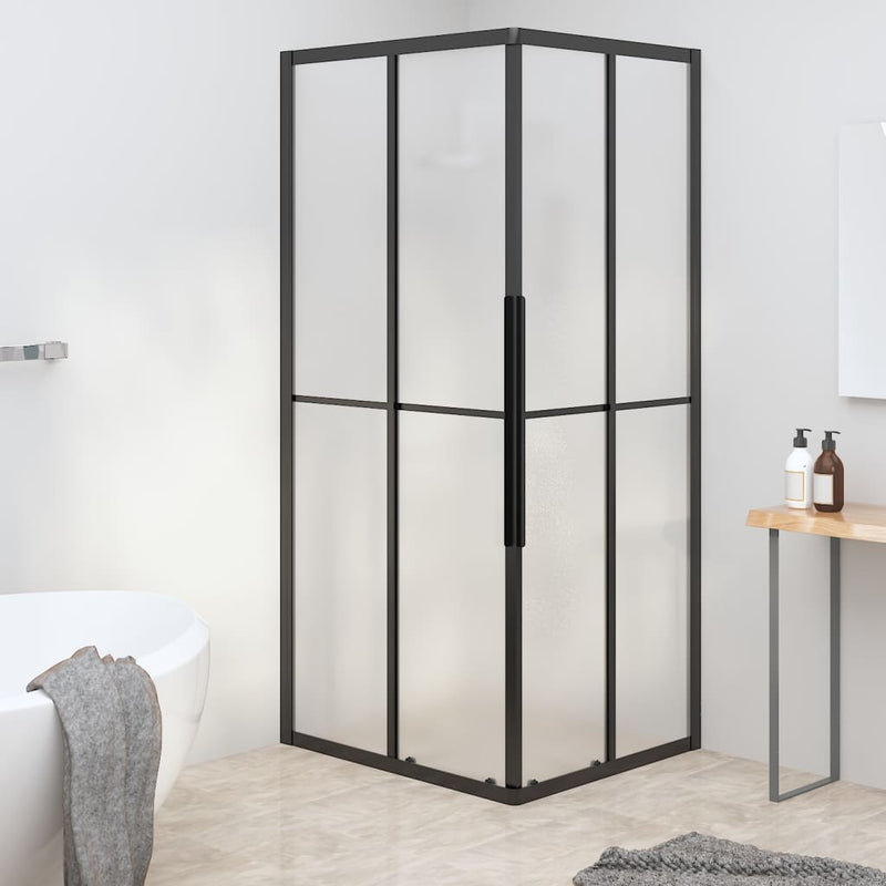 Afbeelding laden in galerijviewer, VidaXL Douchecabine 90x70x180 cm mat ESG zwart
