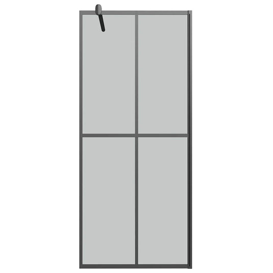 Vidaxl inloopdouchescherm 90x195 cm donker gehard glas