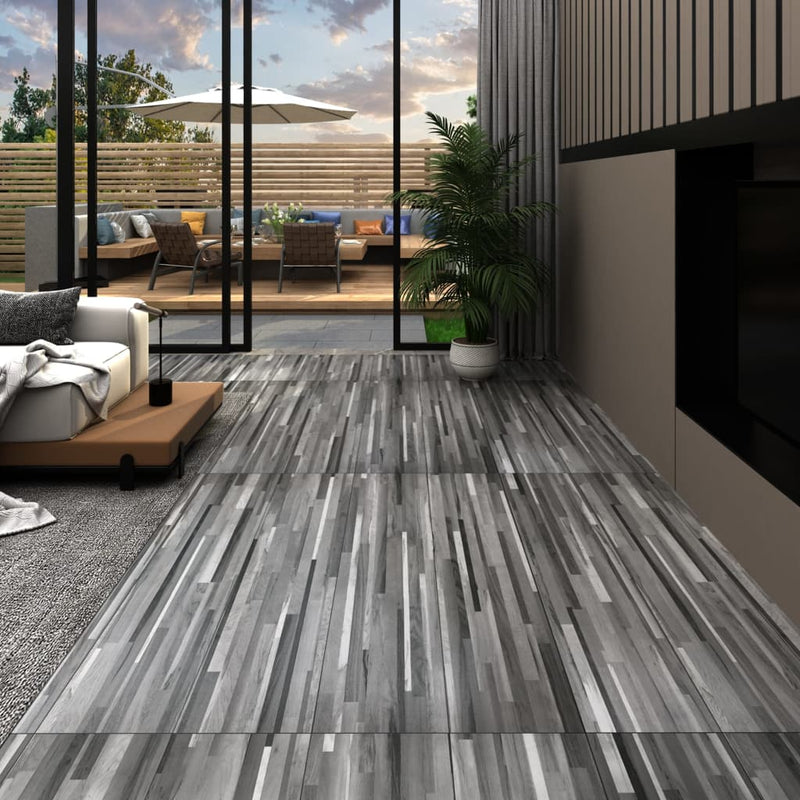 Afbeelding laden in galerijviewer, Vidaxl vloerplanken zelfklevend 2,51 m² 2 mm pvc gestreept grijs
