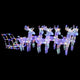 Vidaxl kerstversiering rendieren en slee 320 led's acryl