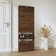 Vidaxl schoenenkast 59x17x169 cm bewerkt hout bruin eikenkleur