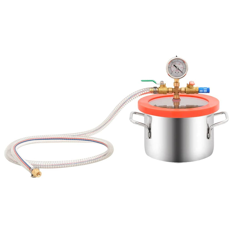 Afbeelding laden in galerijviewer, Vidaxl vacuümkamer met 2-traps pomp 3,7 l
