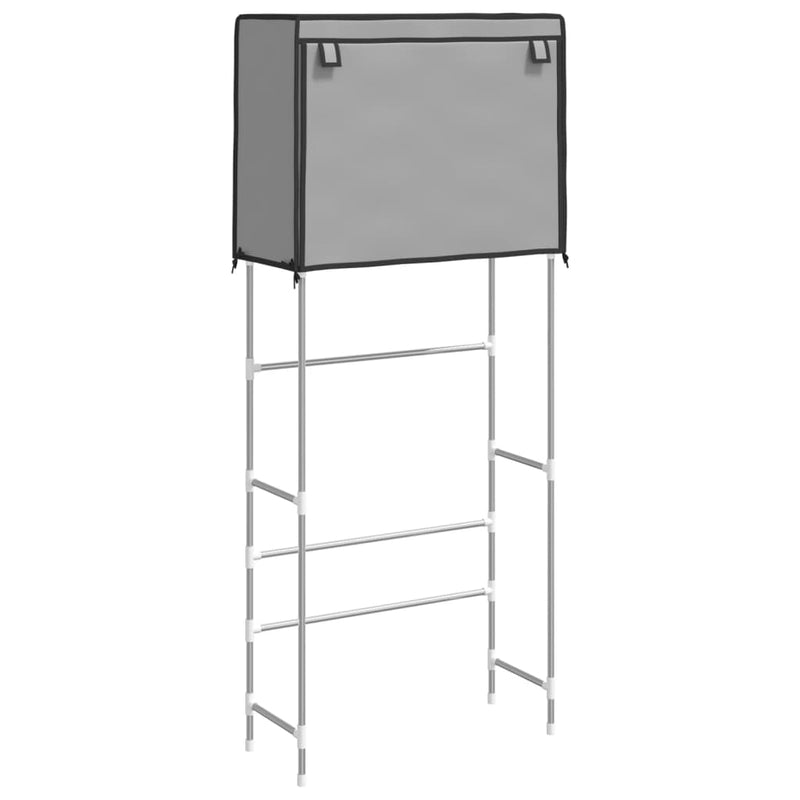 Afbeelding laden in galerijviewer, Vidaxl opbergrek voor boven wasmachine 2-laags 71x29,5x170,5 cm grijs

