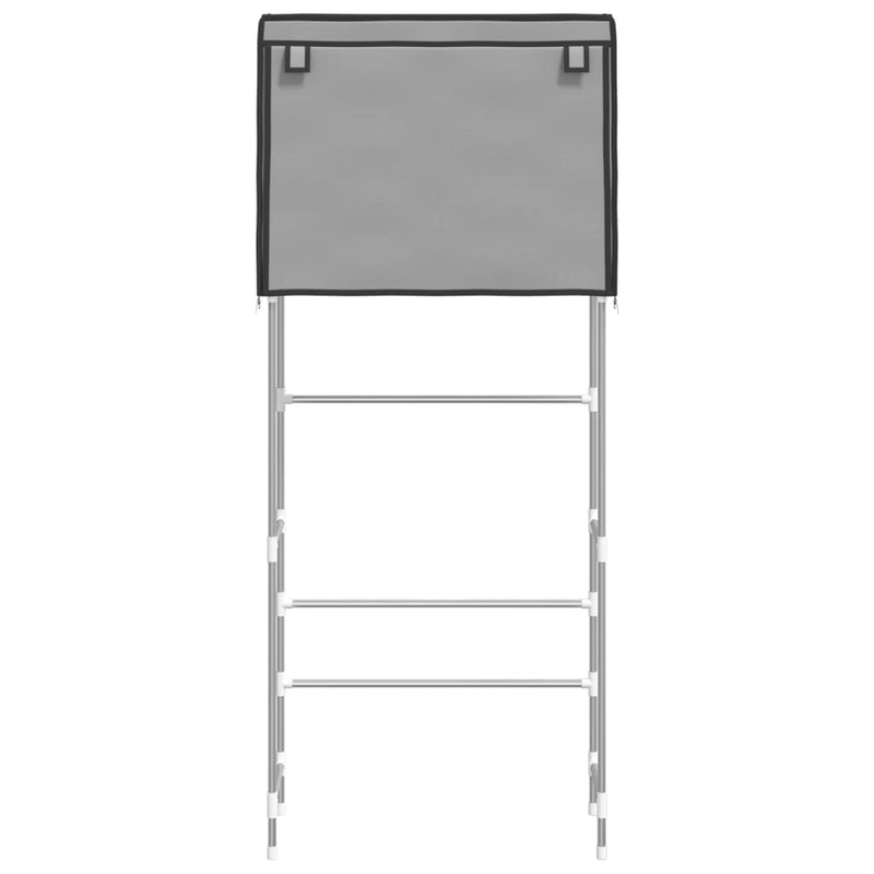 Afbeelding laden in galerijviewer, Vidaxl opbergrek voor boven wasmachine 2-laags 71x29,5x170,5 cm grijs
