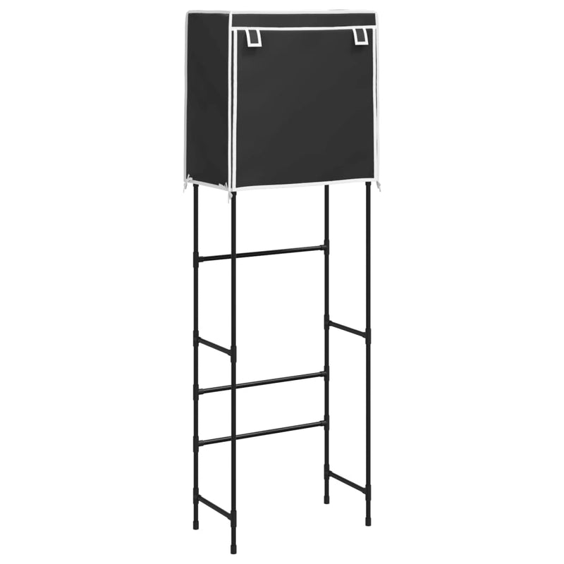 Afbeelding laden in galerijviewer, VidaXL Toiletrek 2-laags 56x30x170 cm ijzer zwart
