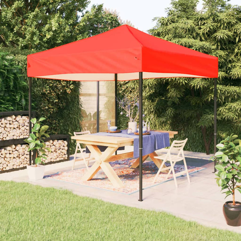 Afbeelding laden in galerijviewer, Vidaxl partytent inklapbaar 3x3 m rood
