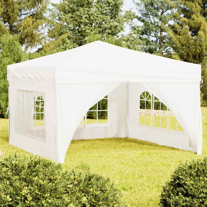 Afbeelding laden in galerijviewer, Vidaxl partytent inklapbaar met zijwanden 3x3 m wit
