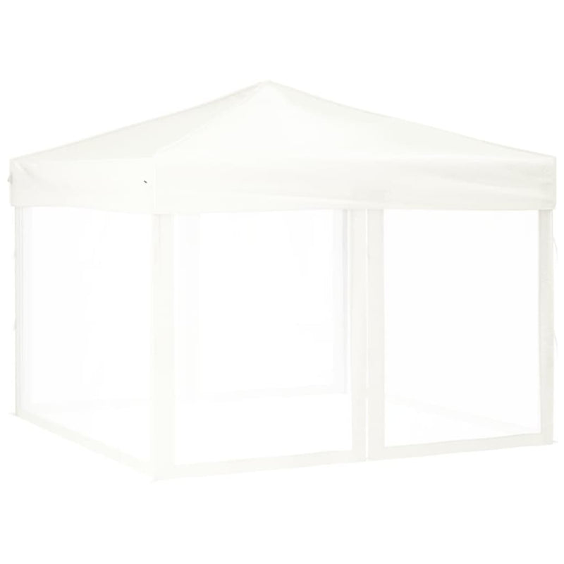 Afbeelding laden in galerijviewer, Vidaxl partytent inklapbaar met zijwanden 3x3 m wit

