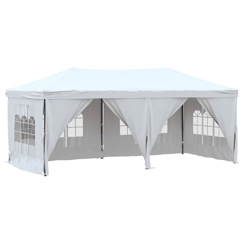 Afbeelding laden in galerijviewer, Vidaxl partytent inklapbaar met zijwanden 3x6 m wit
