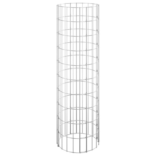 Vidaxl gabion plantenbakken 3 st rond verhoogd ø30x100 cm staal
