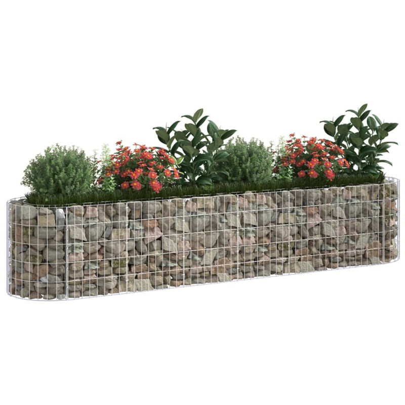 Afbeelding laden in galerijviewer, Vidaxl gabion plantenbak verhoogd 260x50x50 cm gegalvaniseerd ijzer
