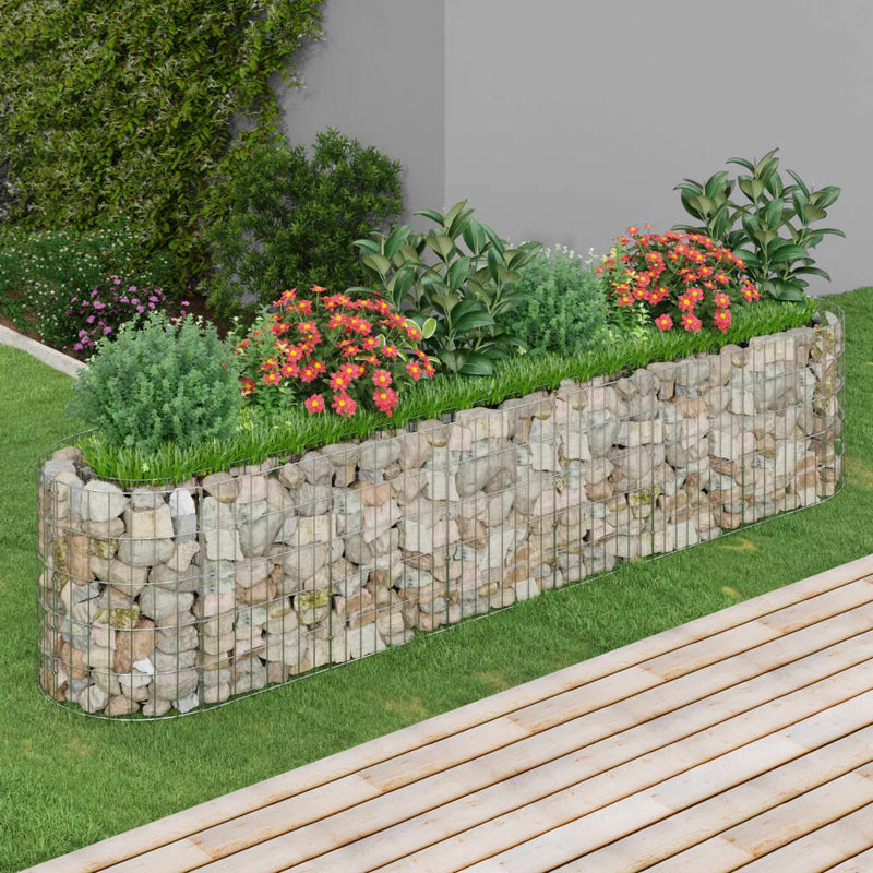 Afbeelding laden in galerijviewer, Vidaxl gabion plantenbak verhoogd 260x50x50 cm gegalvaniseerd ijzer
