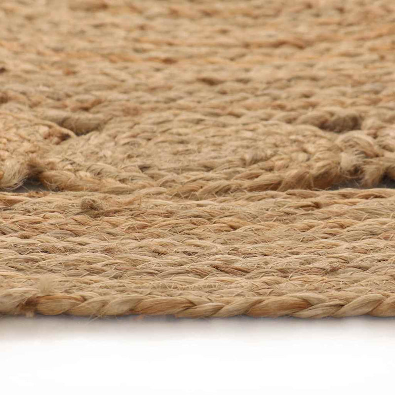 Afbeelding laden in galerijviewer, Vidaxl tapijt met ontwerp rond 180 cm gevlochten jute
