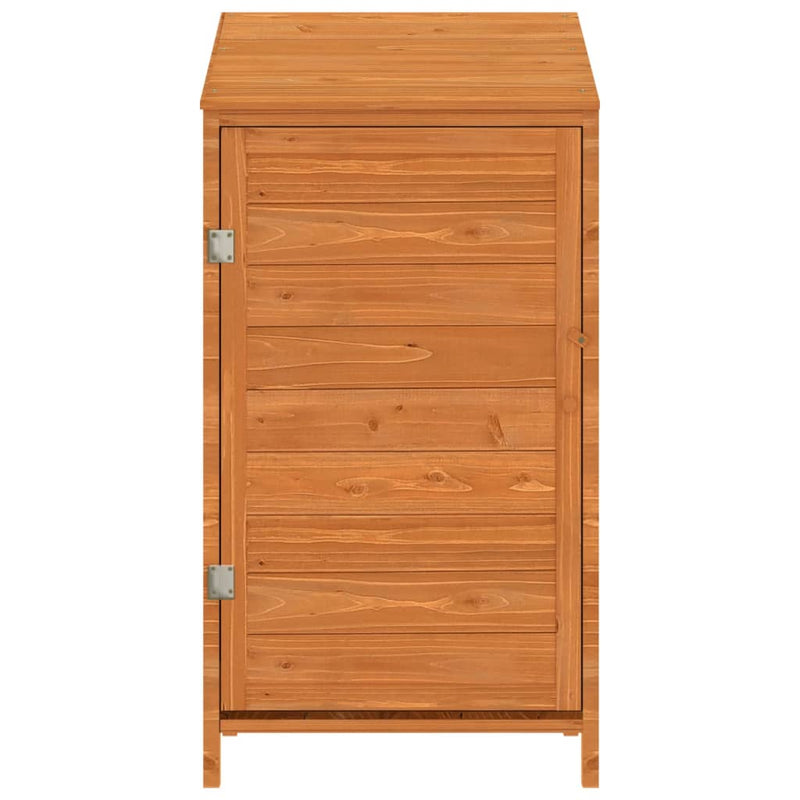 Afbeelding laden in galerijviewer, Vidaxl tuinschuur 55x52x112 cm massief vurenhout bruin
