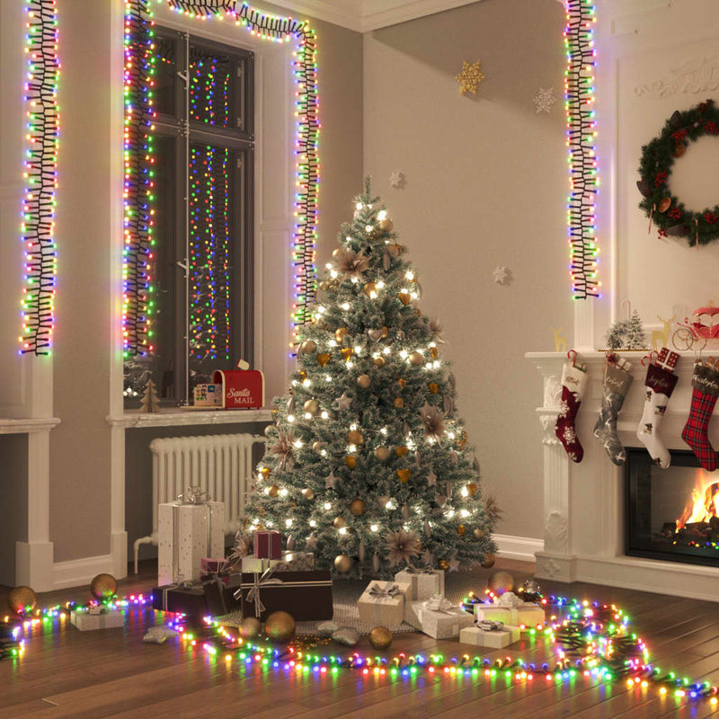 Afbeelding laden in galerijviewer, Vidaxl lichtslinger cluster met 3000 led's meerkleurig 23 m pvc
