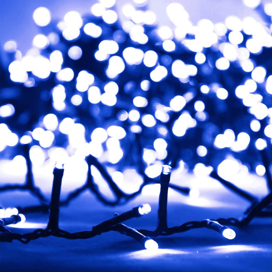 Vidaxl lichtslinger compact met 1000 led's blauw 25 m pvc