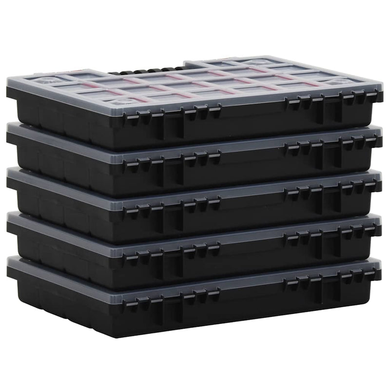 Afbeelding laden in galerijviewer, Vidaxl assortimentsdozen 5 st 34,5x25x5 cm polypropeen
