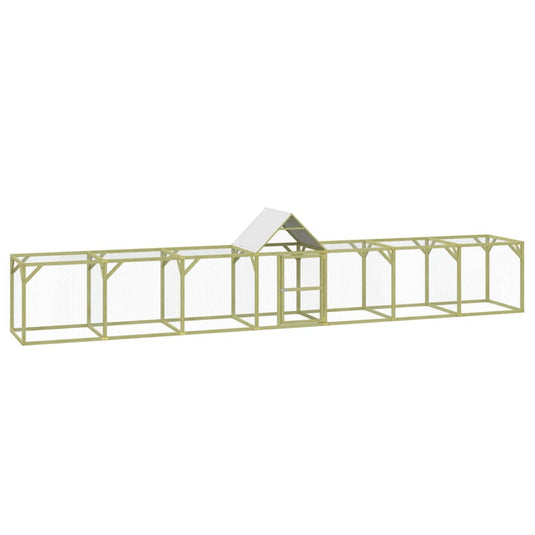 VidaXL Kippenhok 700x100x150 cm geïmpregneerd massief grenenhout