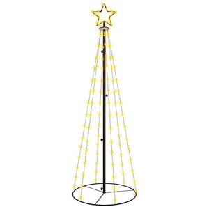 Vidaxl kegelkerstboom 108 led's 70x180 cm warmwit