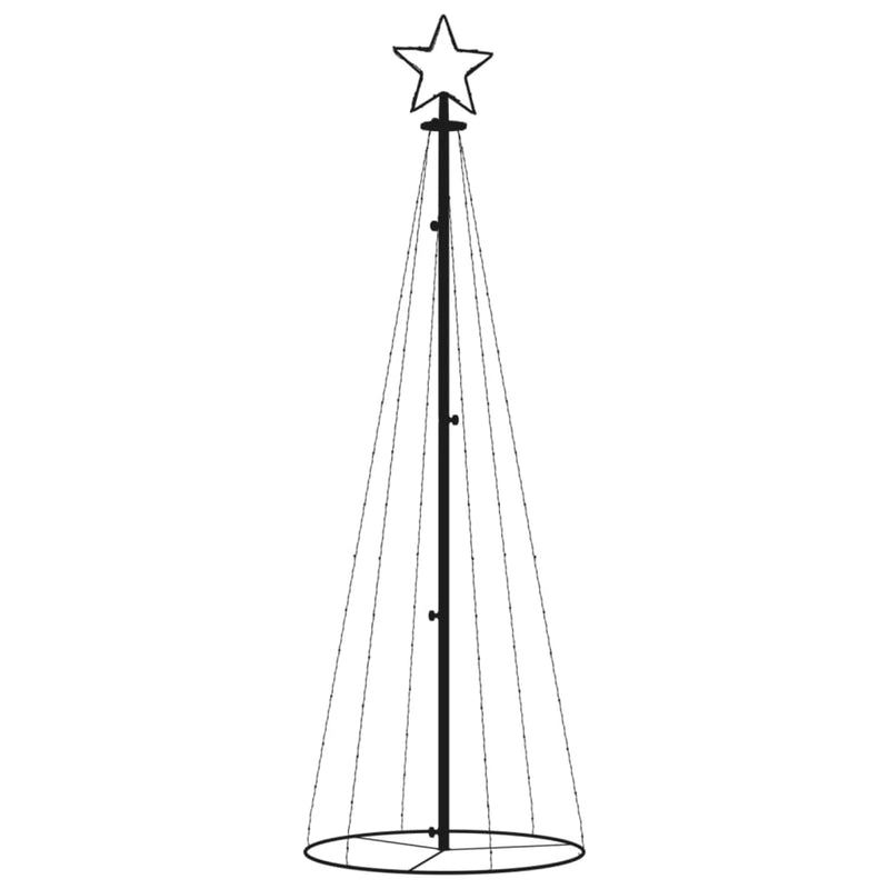 Afbeelding laden in galerijviewer, Vidaxl kegelkerstboom 108 led's 70x180 cm blauw
