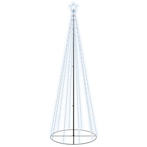 Vidaxl kegelkerstboom 310 led's 100x300 cm koudwit