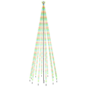 Vidaxl kerstboom met grondpin 732 led's meerkleurig 500 cm