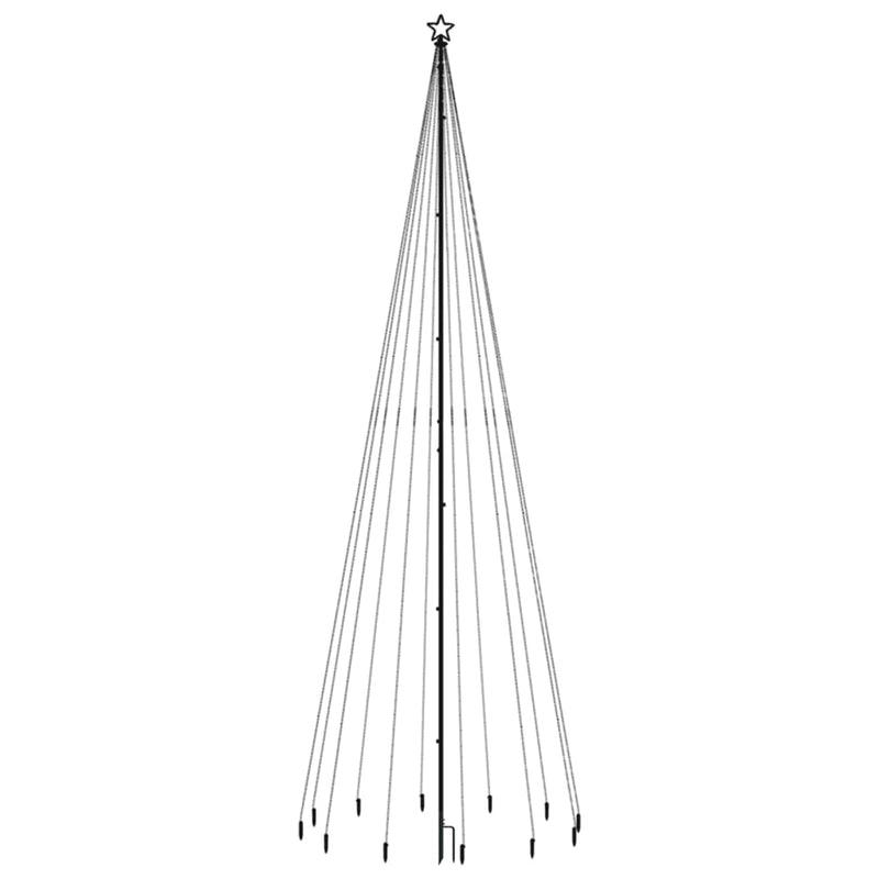 Afbeelding laden in galerijviewer, Vidaxl kerstboom met grondpin 732 led's meerkleurig 500 cm
