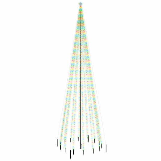 Vidaxl kerstboom met grondpin 1134 led's meerkleurig 800 cm