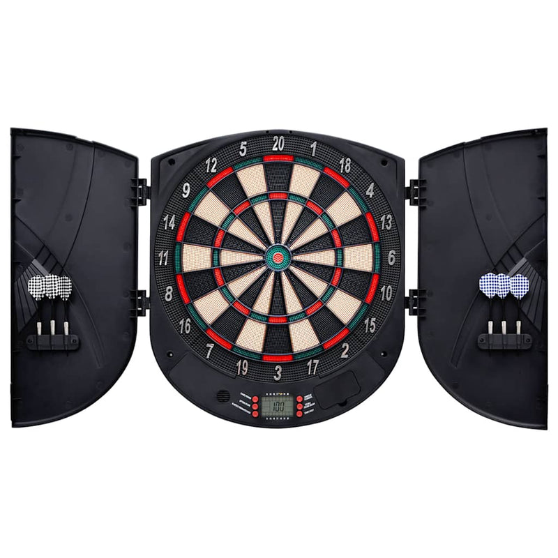 Afbeelding laden in galerijviewer, Vidaxl dartbord elektrisch met darts polypropeen zwart
