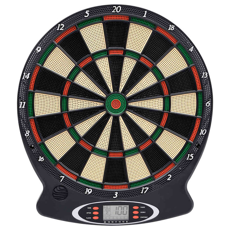 Afbeelding laden in galerijviewer, Vidaxl dartbord elektrisch met darts polypropeen zwart
