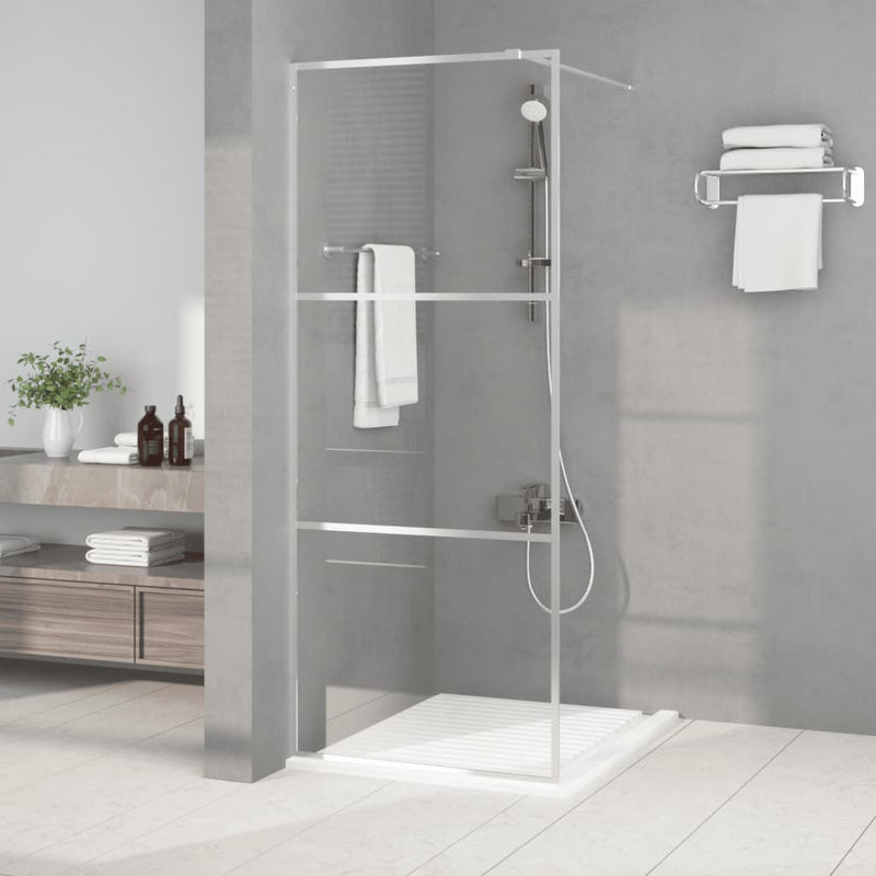 Afbeelding laden in galerijviewer, Vidaxl inloopdouchewand 80x195 cm transparant esg-glas zilverkleurig
