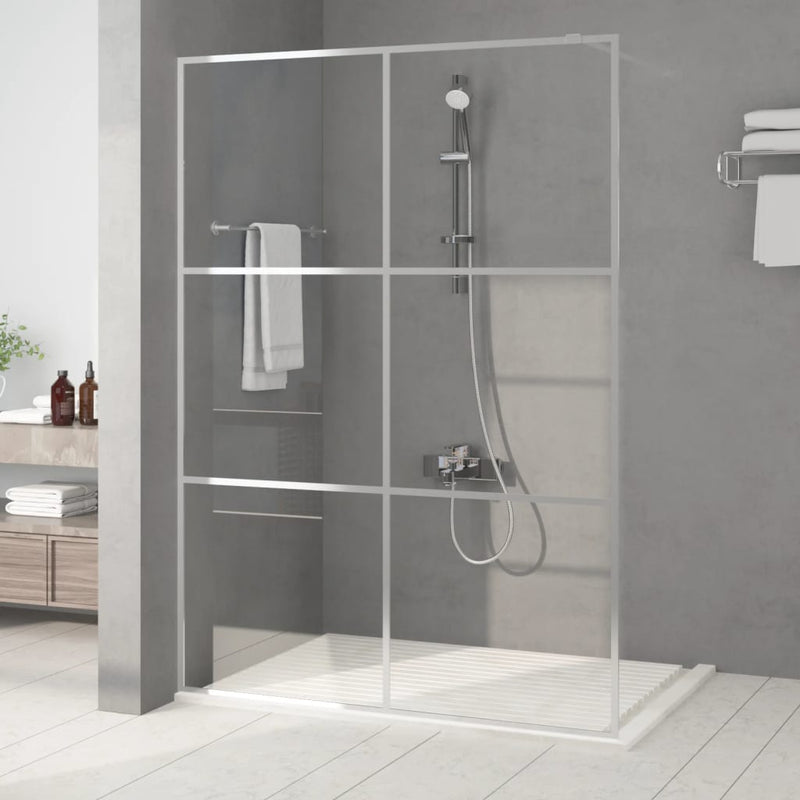 Afbeelding laden in galerijviewer, VidaXL Inloopdouchewand 140x195 cm transparant ESG-glas zilverkleurig
