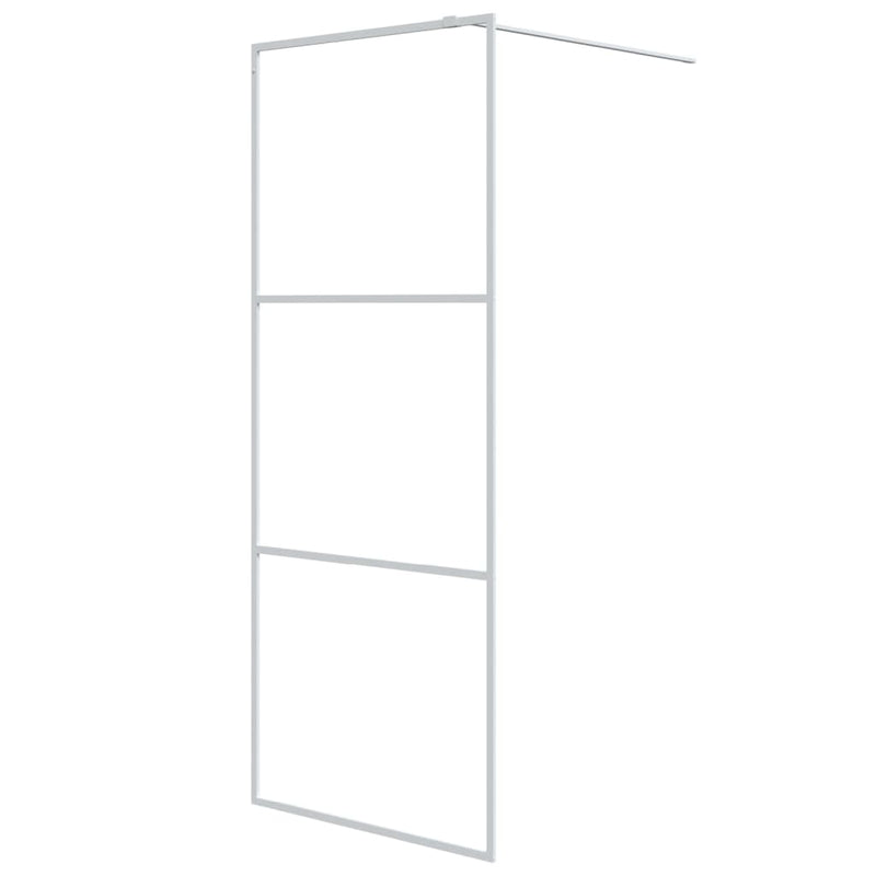 Afbeelding laden in galerijviewer, Vidaxl inloopdouchewand 80x195 cm transparant esg-glas wit

