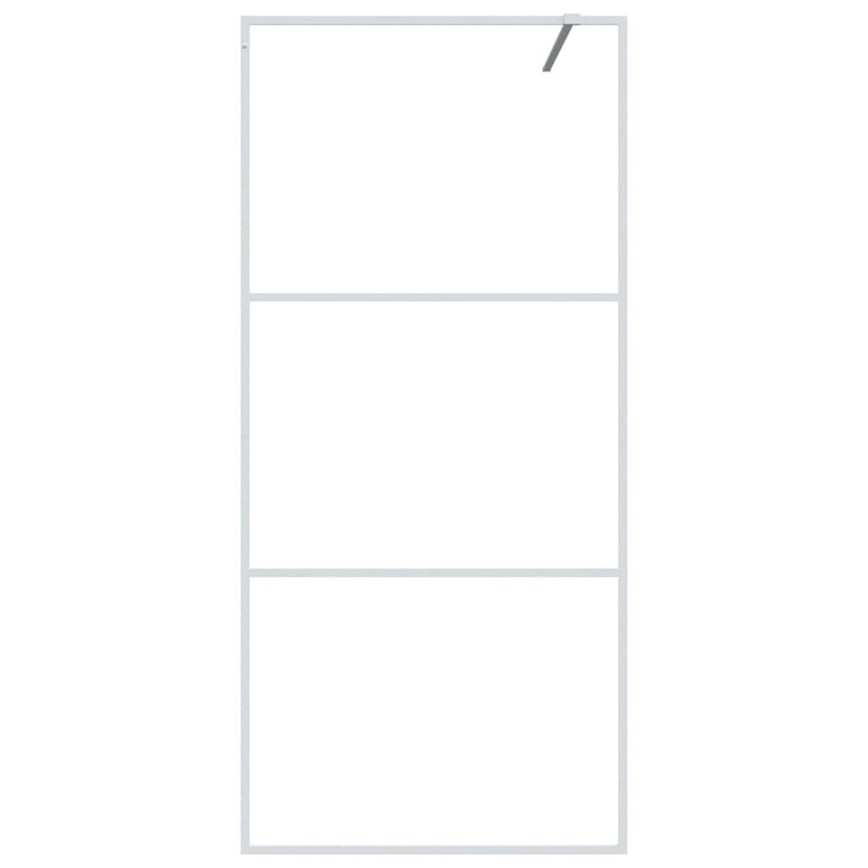 Afbeelding laden in galerijviewer, Vidaxl inloopdouchewand 90x195 cm transparant esg-glas wit
