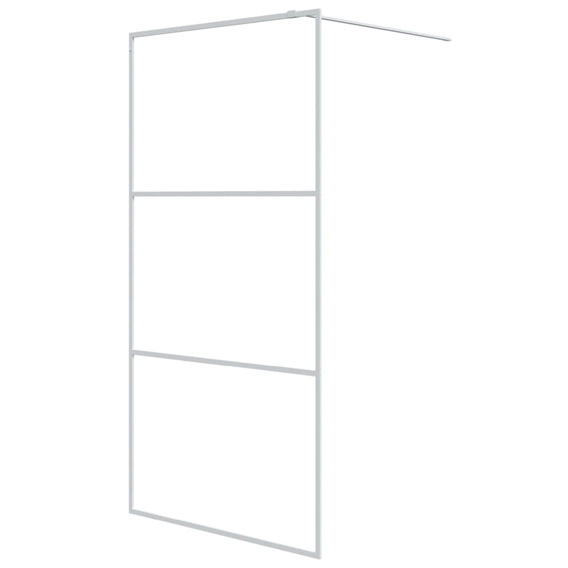 Afbeelding laden in galerijviewer, Vidaxl inloopdouchewand 100x195 cm transparant esg-glas wit
