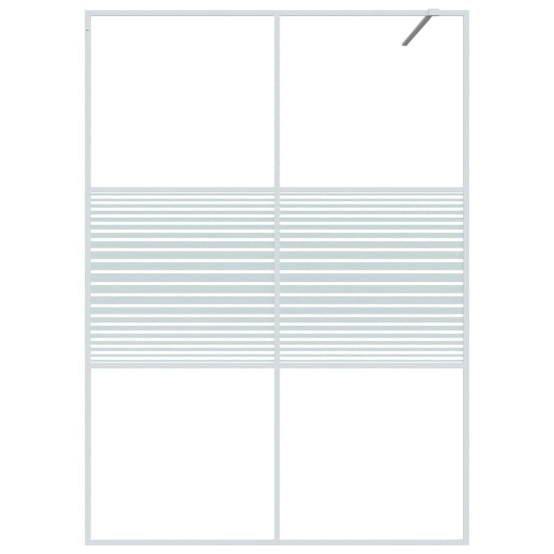Afbeelding laden in galerijviewer, VidaXL Inloopdouchewand 140x195 cm transparant ESG-glas wit
