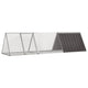 Vidaxl konijnenkooi antraciet 302,5x80,5x71 cm gegalvaniseerd staal