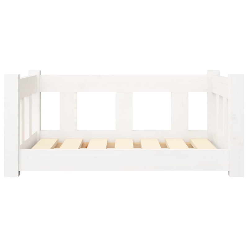 Afbeelding laden in galerijviewer, Vidaxl hondenmand 65,5x50,5x28 cm massief grenenhout wit
