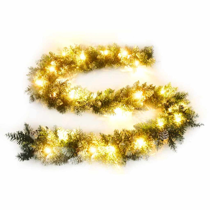 Afbeelding laden in galerijviewer, Vidaxl kerstslinger met led-lampjes 5,2 m pvc groen
