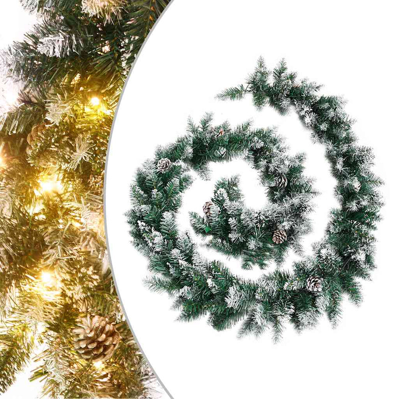 Afbeelding laden in galerijviewer, Vidaxl kerstslinger met led-lampjes 5,2 m pvc groen
