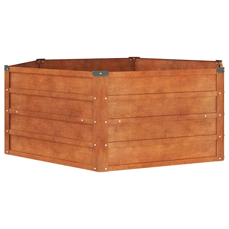 Afbeelding laden in galerijviewer, Vidaxl plantenbak verhoogd 129x129x45 cm cortenstaal roestig
