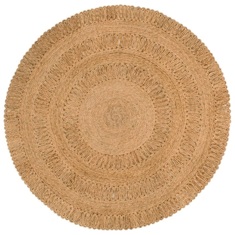 Afbeelding laden in galerijviewer, Vidaxl tapijt rond 150 cm gevlochten jute
