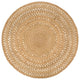 VidaXL Tapijt rond 180 cm gevlochten jute