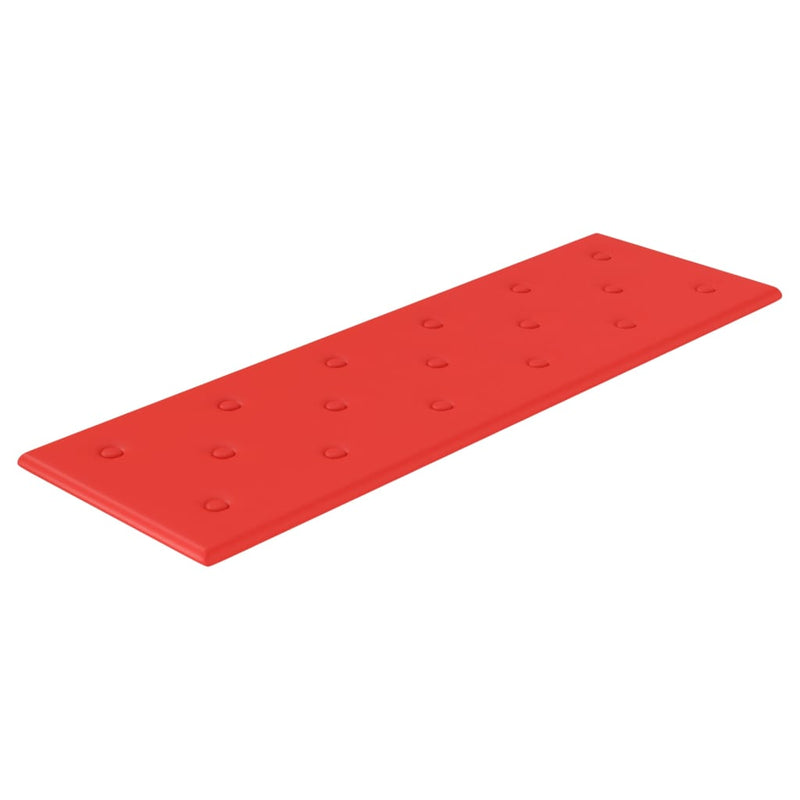 Afbeelding laden in galerijviewer, Vidaxl wandpanelen 12 st 3,24 m² 90x30 cm kunstleer rood
