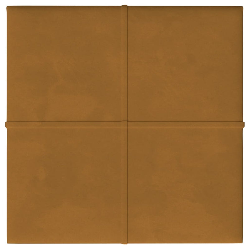 Afbeelding laden in galerijviewer, Vidaxl wandpanelen 12 st 1,08 m² 30x30 cm fluweel bruin
