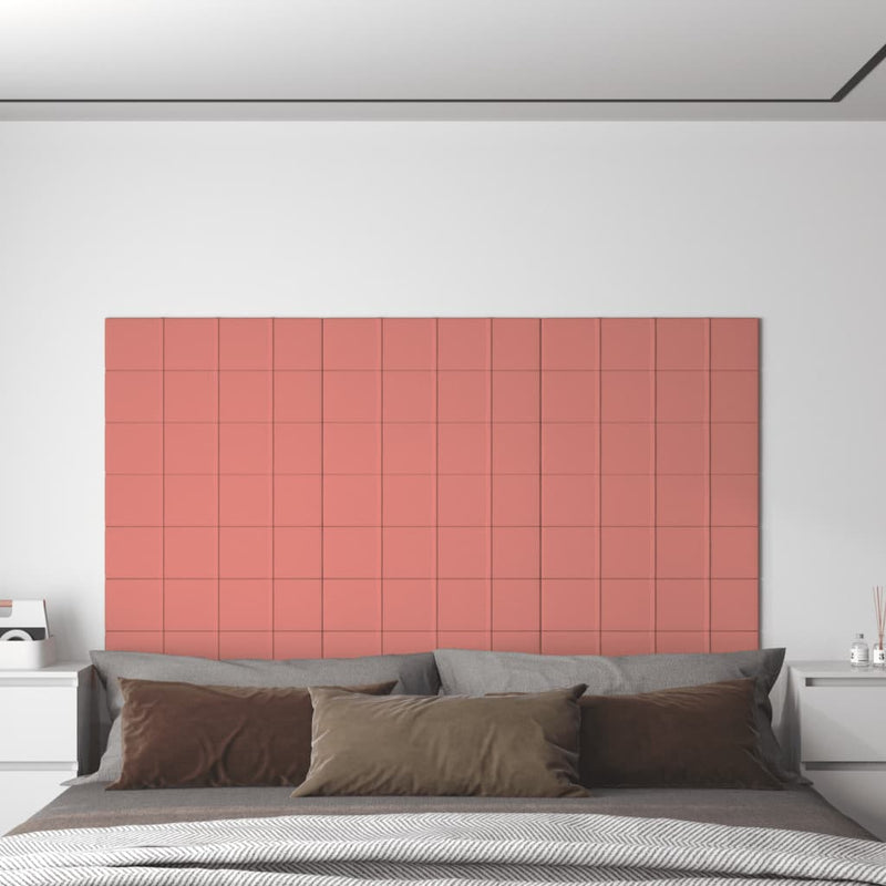 Afbeelding laden in galerijviewer, Vidaxl wandpanelen 12 st 2,16 m² 60x30 cm fluweel roze
