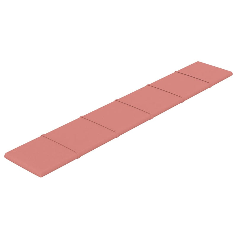Afbeelding laden in galerijviewer, Vidaxl wandpanelen 12 st 1,62 m² 90x15 cm fluweel roze
