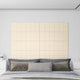 VidaXL Wandpanelen 12 st 3,24 m² 90x30 cm fluweel crèmekleurig