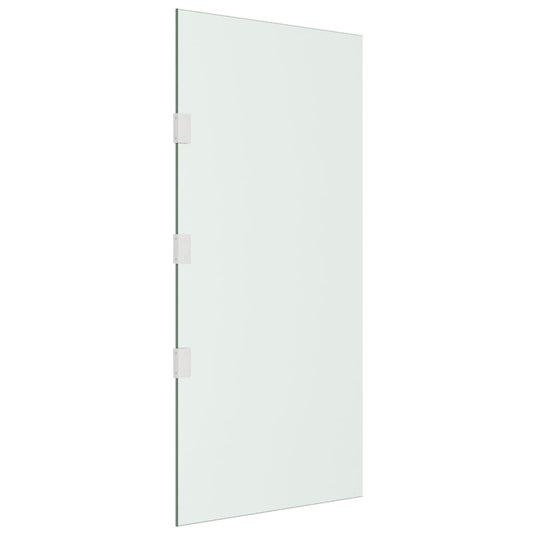 VidaXL Zijpanelen voor deurluifel 2 st gehard glas transparant