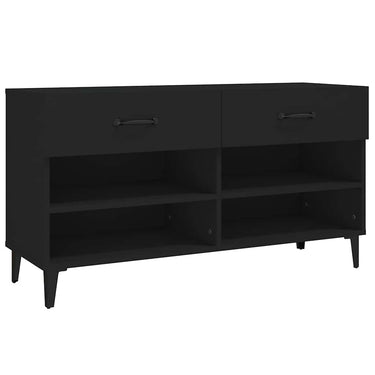 Vidaxl schoenenkast 102x35x55 cm bewerkt hout zwart